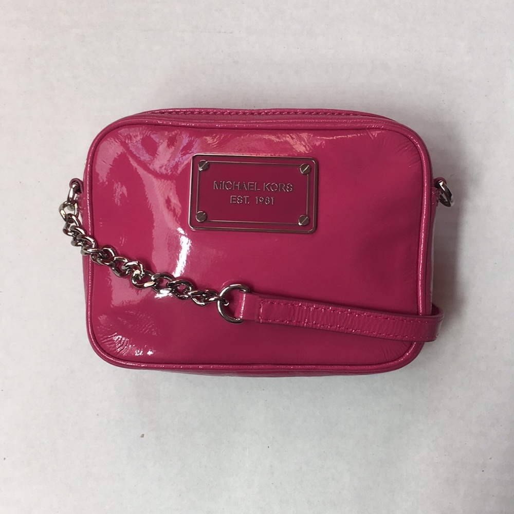 Michael kors hot pink mini crossbody purse